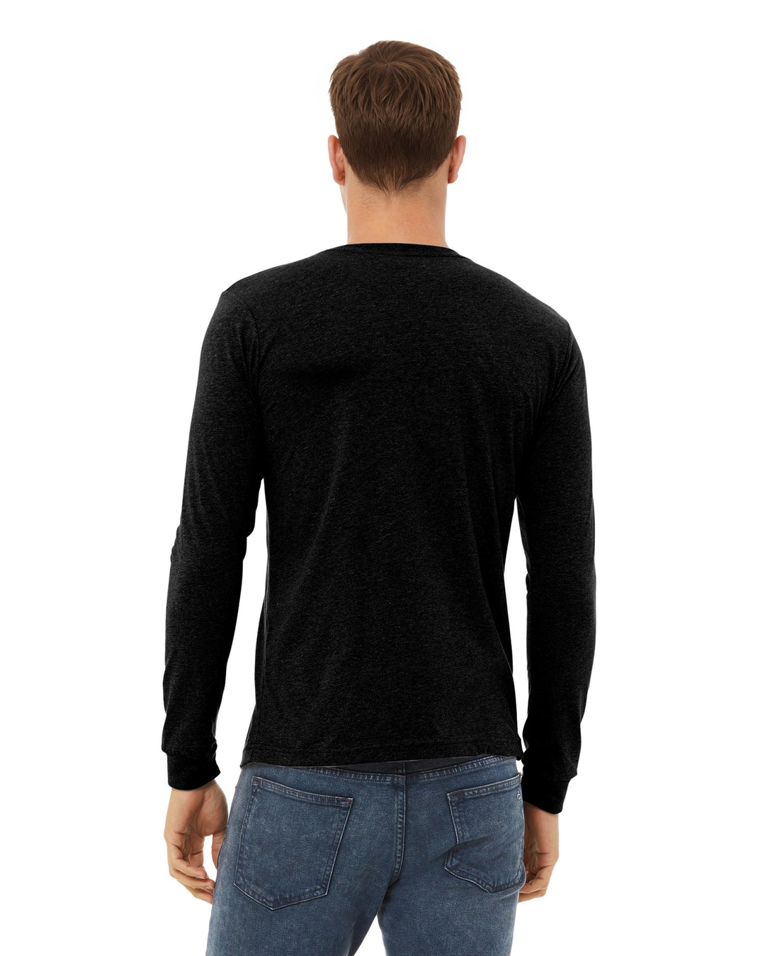 Solid Black Triblend - Back 