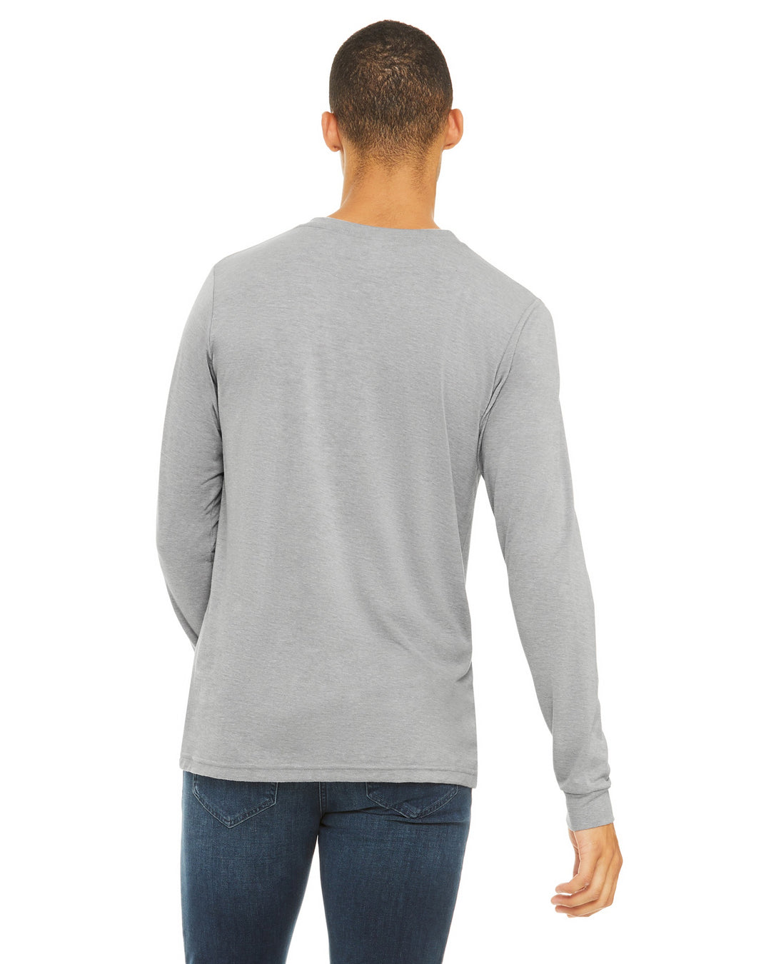 Athletic Grey Triblend - Back 