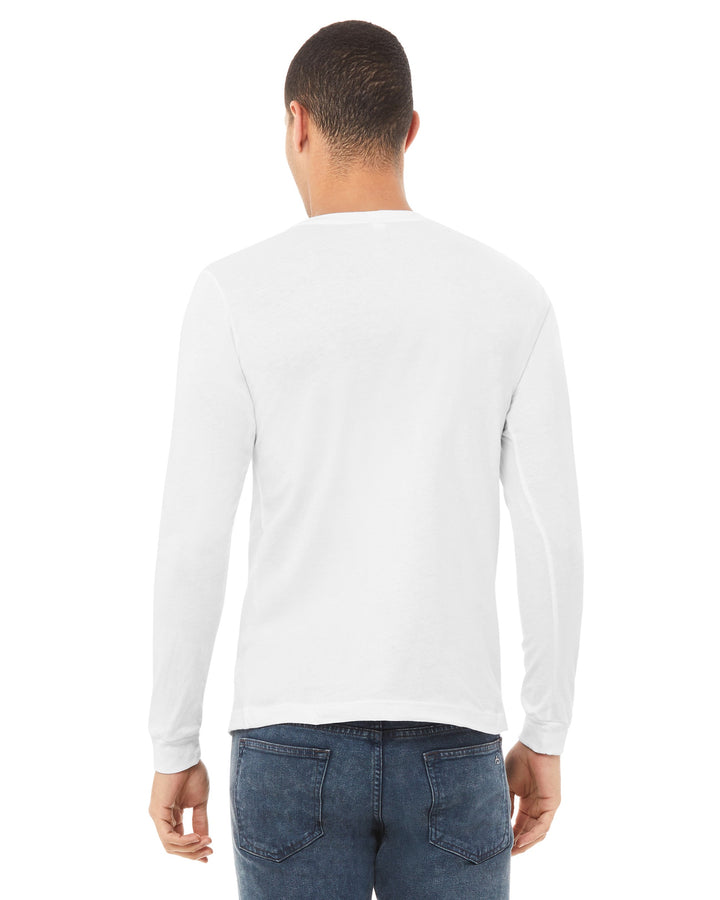 Solid White Triblend - Back 