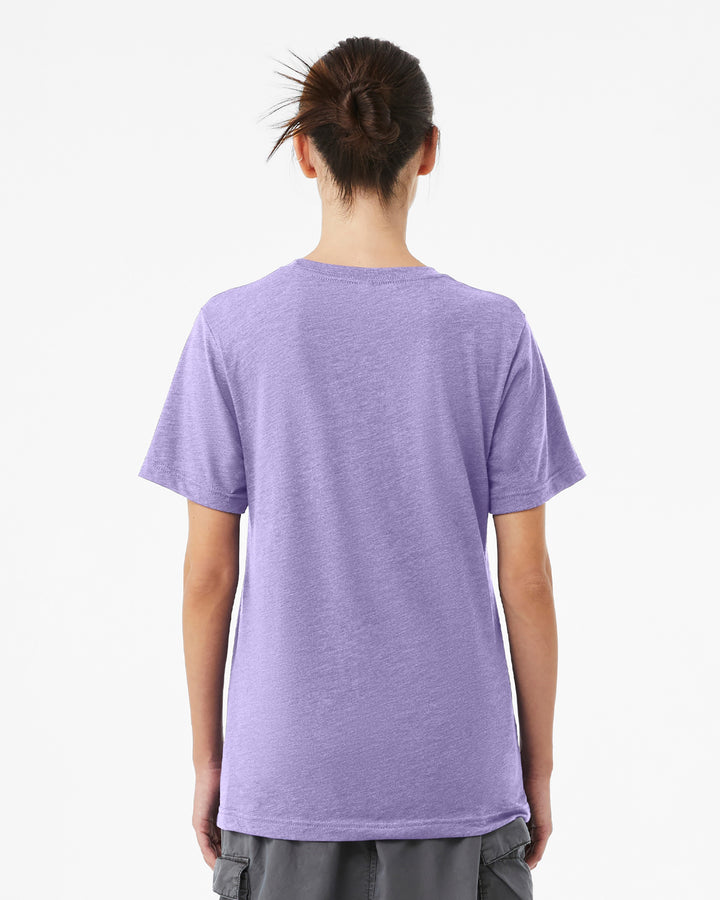 Dark Lavender Triblend - Back 