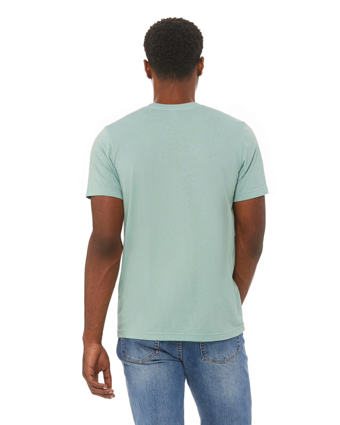 Dusty Blue Triblend - Back 