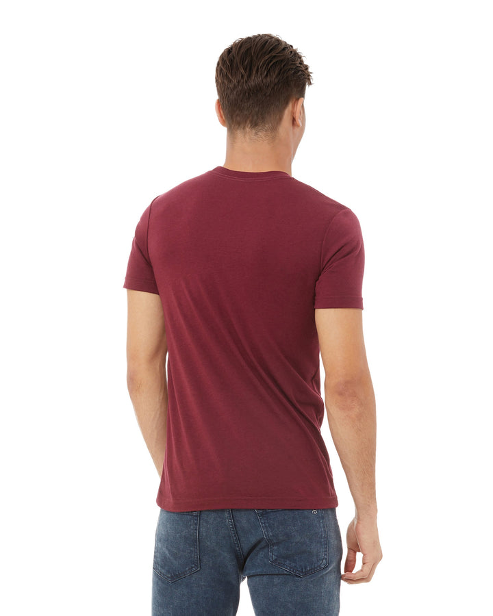 Solid Maroon Triblend - Back 