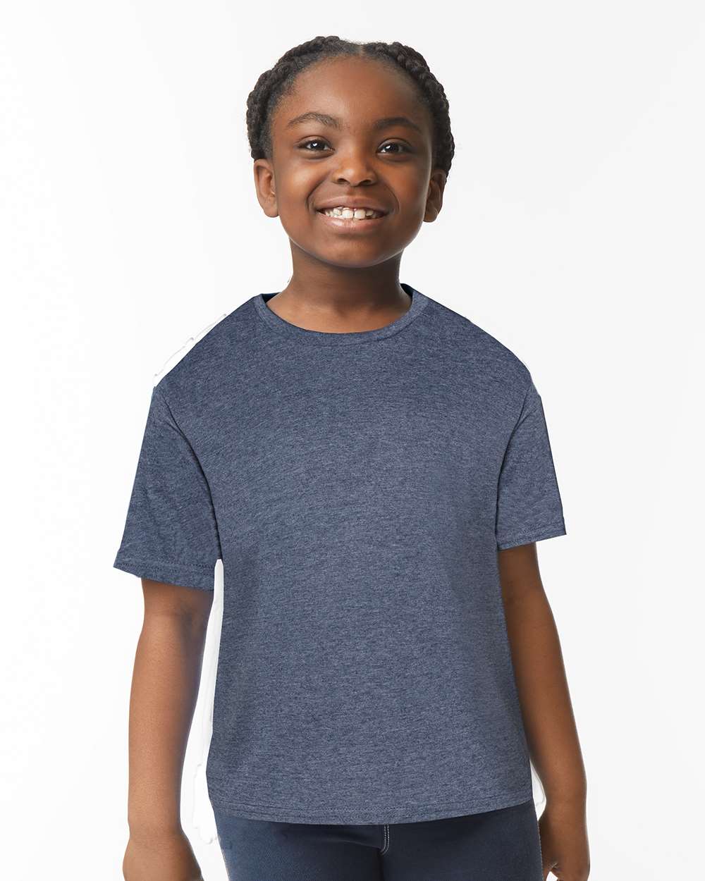 Heather Navy - Model Front 